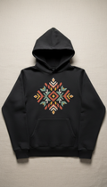 Charcoal Hoodie with Urban Embroidery